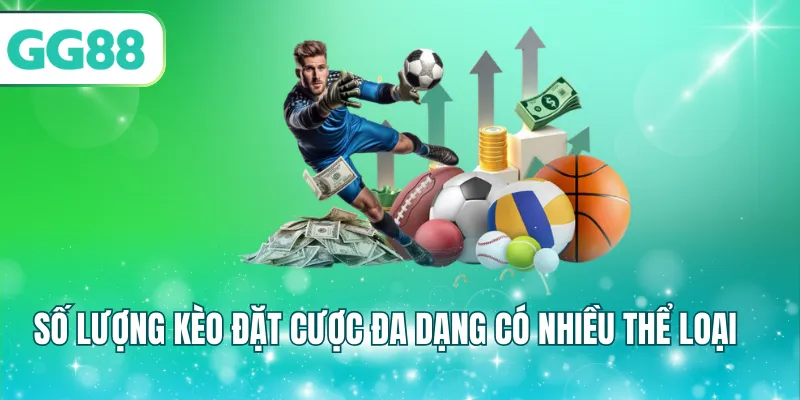 Số lượng kèo đặt cược tại bộ môn đa dạng có nhiều thể loại